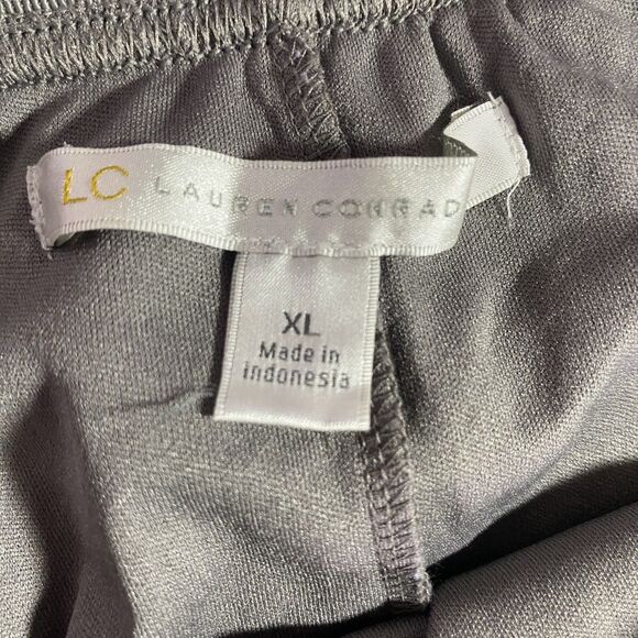 LAUREN CONRAD Skirt Metallic Tulle Layered Mini Pull-On Womens XL Gray Silver - Picture 4 of 10